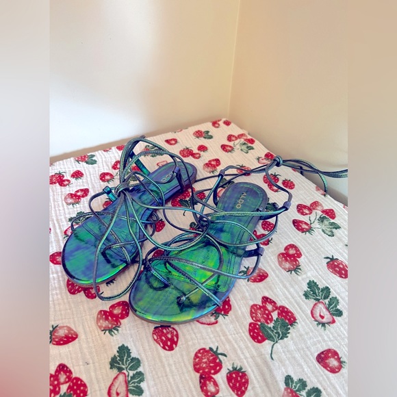 Aldo Holographic lace up gladiator sandals - Picture 2 of 2